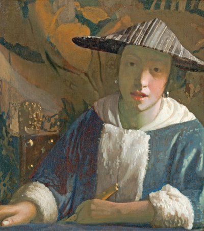 Joven con una flauta, c.1665-70 de Jan Vermeer van Delft